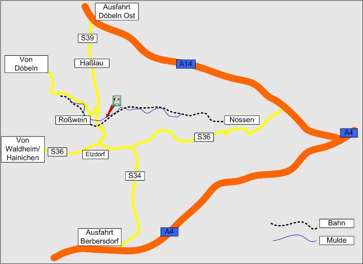 Übersicht zur Lage des Schützenheims