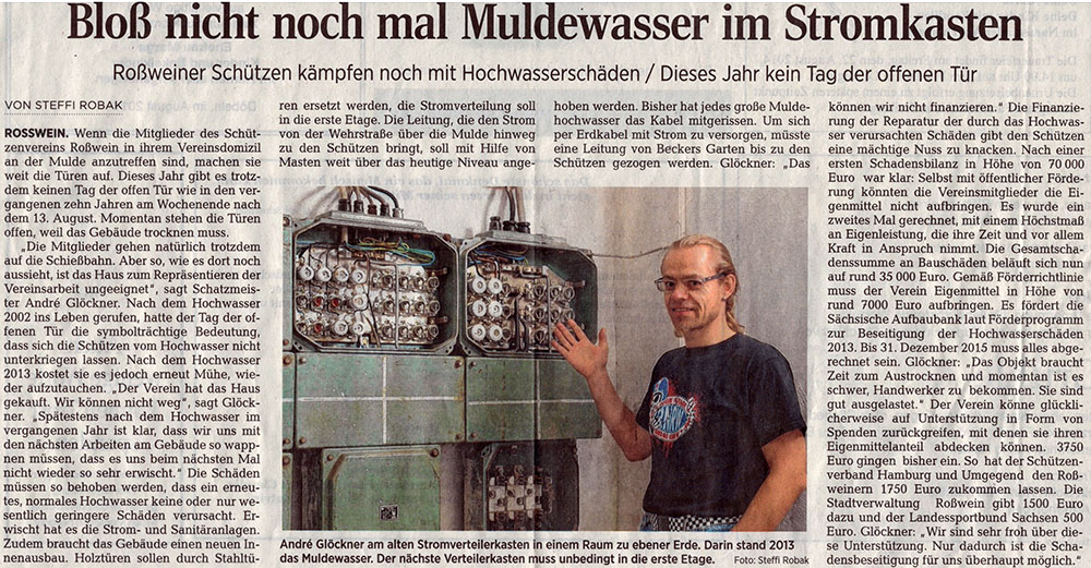 DAZ Rückblick auf das Hochwasser 2013 - Kein Tag der offenen Tür 2014